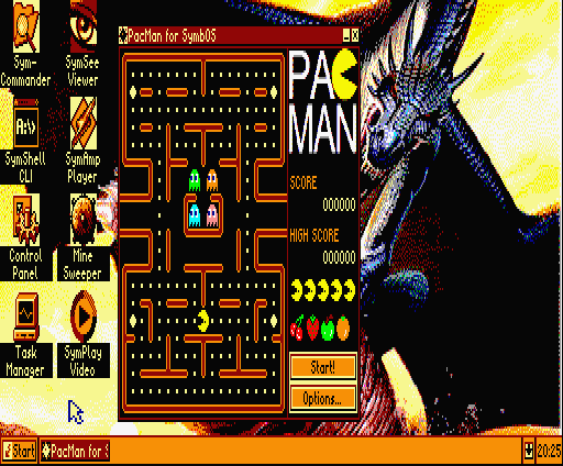 Pacman on CPC mode 1